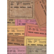 SPORTING MIRROR LETTER CARDS - FOOTBALL TEAMS AND STARS 1948/49 SEASON (13 ITEMS)