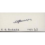 CHRISTOPHER BURGER (SOUTH AFRICA) CRICKET AUTOGRAPH