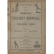 THE NORFOLK CRICKET ANNUAL 1894