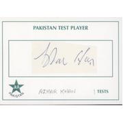 AZHAR KHAN (PAKISTAN) CRICKET AUTOGRAPH