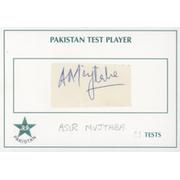 ASIR MUJTABA (PAKISTAN) CRICKET AUTOGRAPH