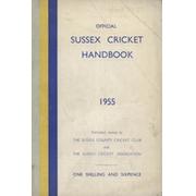 OFFICIAL SUSSEX CRICKET HANDBOOK 1955