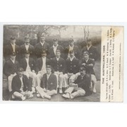 AUSTRALIAN CRICKET TEAM 1905 POSTCARD