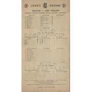ENGLAND V NEW ZEALAND 1949 (LORD