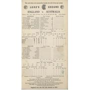 ENGLAND V AUSTRALIA 1964 (LORD