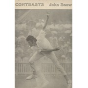 CONTRASTS. POEMS BY JOHN SNOW