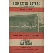 DONCASTER ROVERS FC 1955-56 OFFICIAL HANDBOOK