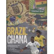 BRAZIL V GHANA (FRIENDLY) 2011 FOOTBALL PROGRAMME