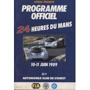 LE MANS 1989 - OFFICIAL PROGRAMME