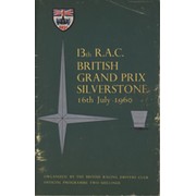 BRITISH GRAND PRIX 1960 (SILVERSTONE) OFFICIAL MOTOR RACING PROGRAMME