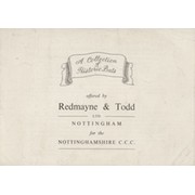 A COLLECTION OF HISTORIC BATS OFFERED BY REDMAYNE & TODD FOR THE NOTTINGHAMSHIRE C.C.C.
