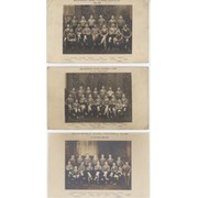 BRUNTSFIELD RUGBY FOOTBALL CLUB (EDINBURGH) 1921-26 POSTCARDS X3