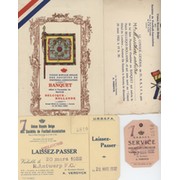 BELGIUM V HOLLAND 1932  FOOTBALL DINNER MENU & EPHEMERA