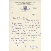 F.N.S. CREEK (CORINTHIANS) 1963 FOOTBALL LETTER