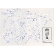 A PRIDE OF LIONS 1971 (25TH ANNIVERSARY CELEBRATION) SOUVENIR BROCHURE - SIGNED BY 21 PLAYERS