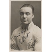 GEORGE HUNT (TOTTENHAM HOTSPUR & ENGLAND) SIGNED FOOTBALL POSTCARD