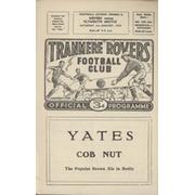 TRANMERE ROVERS V PLYMOUTH ARGYLE 1958-59 FOOTBALL PROGRAMME