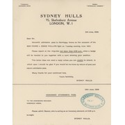 EDDIE PHILLIPS V BEN FOORD 1938 HONORARY STEWARD