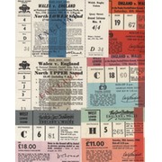 ENGLAND V WALES 1982-90 RUGBY UNION TICKETS (X6)