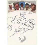 COMMENTARY BOX CRICKETERS 1989 AUTOGRAPHS