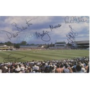 YORKSHIRE CRICKETERS 1980S/90S SIGNED POSTCARD