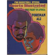 SPORTS ILLUSTRATED  - OCTOBER 28 1974 (WITH FOREMAN V ALI PREVIEW)