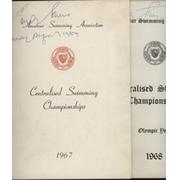 AMATEUR SWIMMING ASSOCIATION - CENTRALISED SWIMMING CHAMPIONSHIPS 1967 & 1968 (2 ITEMS)