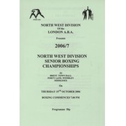 GEORGE GROVES V JAMES DEGALE 2006 BOXING PROGRAMME