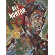 MUHAMMAD ALI V KEN NORTON 1976 BOXING PRESS BROCHURE