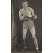 ARTHUR BOGGIS (LONDON) SIGNED BOXING PHOTOGRAPH
