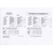 ENGLAND V AUSTRALIA 2019 (HEADINGLEY) CRICKET SCORECARD - STOKES 135