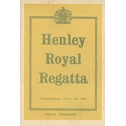 HENLEY ROYAL REGATTA 1962 OFFICIAL PROGRAMME