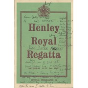 HENLEY ROYAL REGATTA 1966 OFFICIAL PROGRAMME
