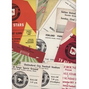 TELEVISION ALL-STARS XI 1959-1965 FOOTBALL PROGRAMMES (X15)