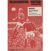 MANCHESTER UNITED NEWSLETTER - NOVEMBER 1968. VOL.1 NO.1 (FIRST ISSUE)