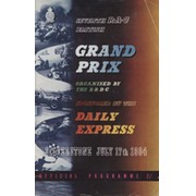 BRITISH GRAND PRIX 1954 MOTOR RACING PROGRAMME