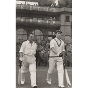 BILL EDRICH & DENIS COMPTON (OLD TRAFFORD) CRICKET PHOTOGRAPH