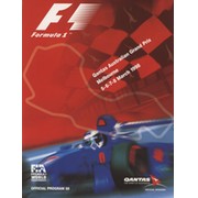 AUSTRALIAN GRAND PRIX 1998 MOTOR RACING PROGRAMME