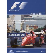 AUSTRALIAN GRAND PRIX 1995 MOTOR RACING PROGRAMME