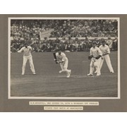 BILL WOODFULL (AUSTRALIA) BATTING AT OLD TRAFFORD 1930 CRICKET PHOTOGRAPH
