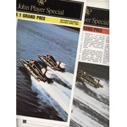 FORMULA 1 POWERBOAT WORLD CHAMPIONSHIP 1982 - 6 OFFICIAL PROGRAMMES