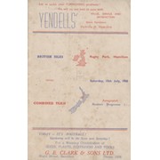 COMBINED TEAM  V BRITISH ISLES 1950 RUGBY UNION PROGRAMME