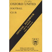 OXFORD UNITED  FOOTBALL CLUB OFFICIAL HANDBOOK 1962-63