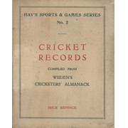 CRICKET RECORDS - COMPILED FROM WISDEN