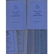 KENT COUNTY RUGBY FOOTBALL UNION HANDBOOKS 1961-79 (X7)