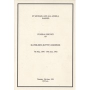 KITTY GODFREE FUNERAL SERVICE 1992