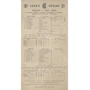 ENGLAND V WEST INDIES 1950 (LORD