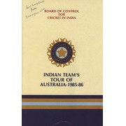 INDIA CRICKET TOUR OF AUSTRALIA 1985-86