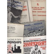 ENGLISH CROSS-COUNTRY CHAMPIONSHIPS 1953-93  ATHLETICS PROGRAMMES (X7)