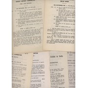 CRICKET UMPIRES EXAMINATION PAPERS (MADRAS CRICKET ASSOCIATION) 1963-1973 (6 ITEMS)